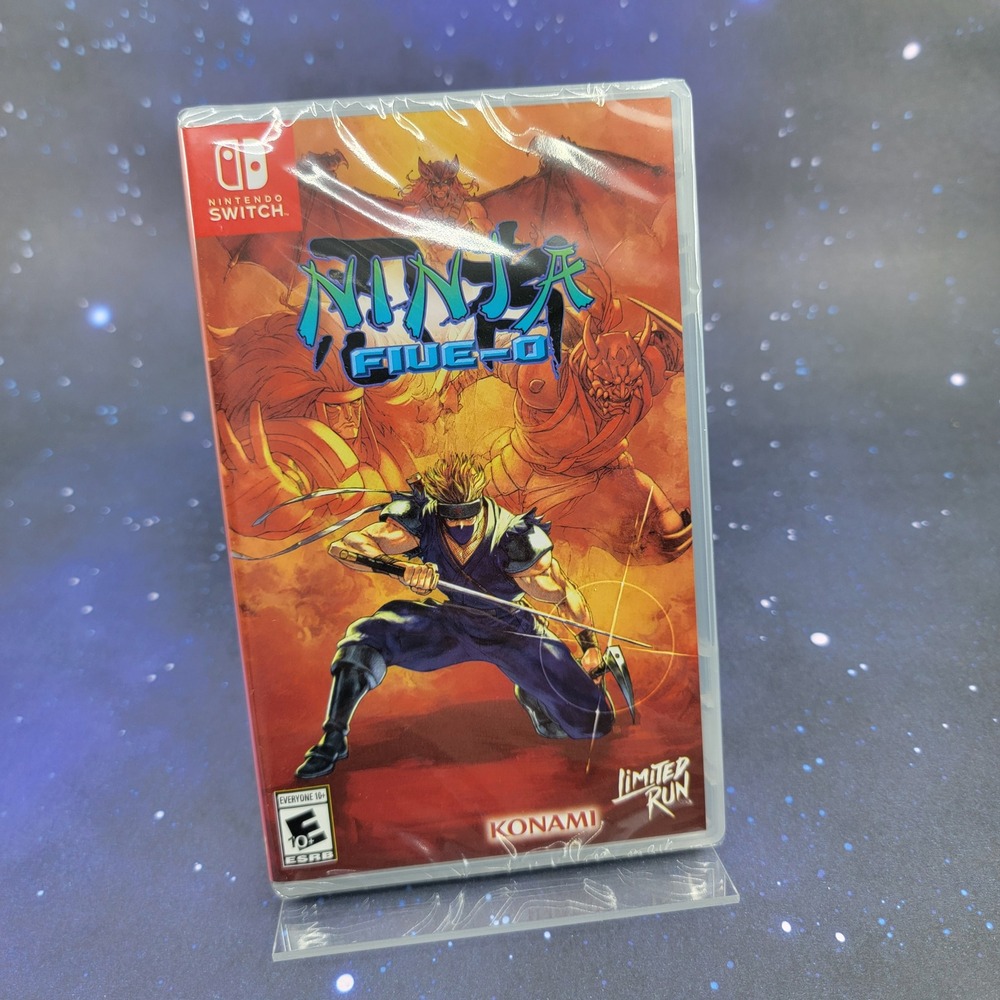 Ninja Five-O Nintendo Switch Limited Run Games #246 Konami New Sealed Physical